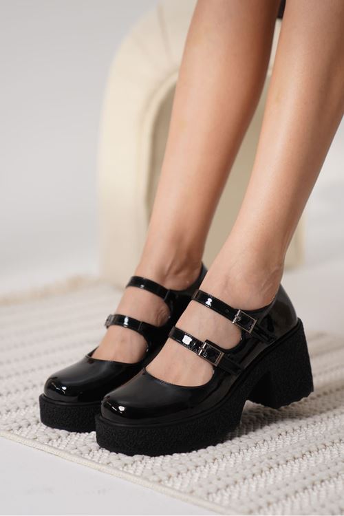 Jasmine Kadın Siyah Rugan Günlük Ayakkabı