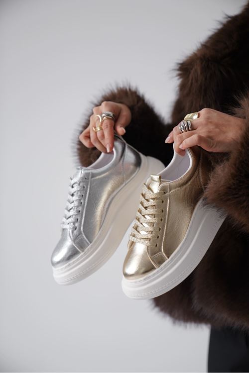 Dina Kadın Altın Sneaker