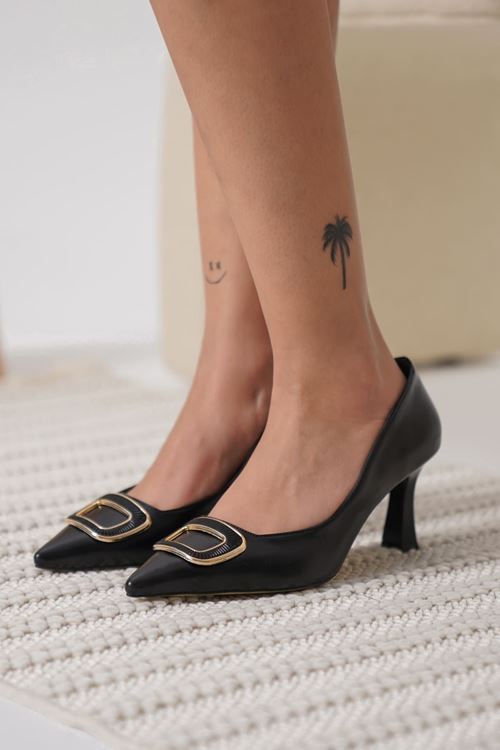 Emery Kadın Siyah Topuklu Ayakkabı