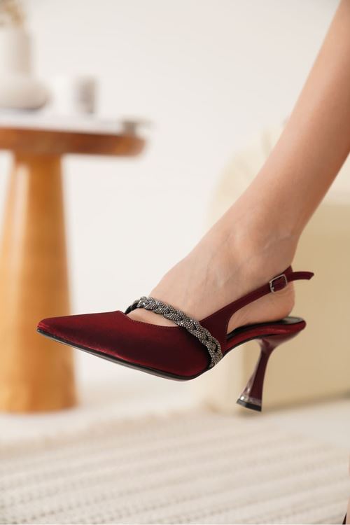 Drey Kırmızı Kadın Topuklu Ayakkabı