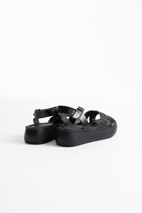 Orwell Siyah Hakiki Deri Sandalet