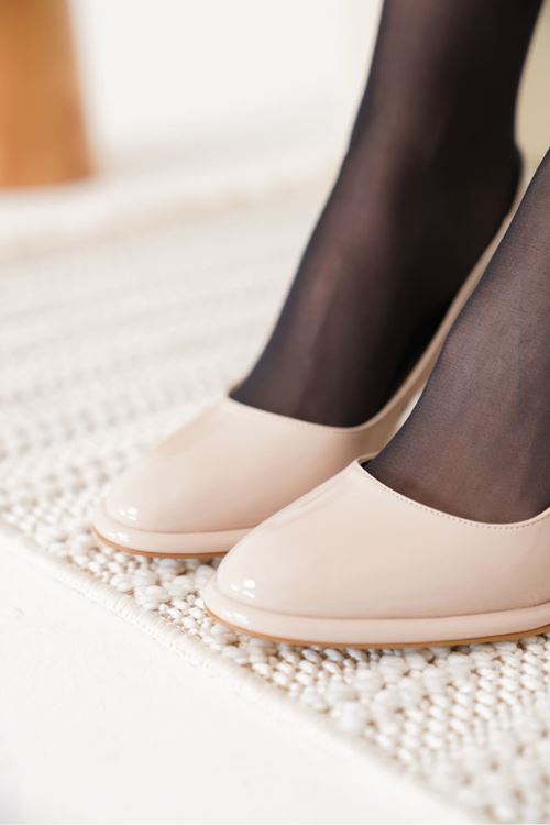 Pensy Bej Rugan Kadın Topuklu Ayakkabı