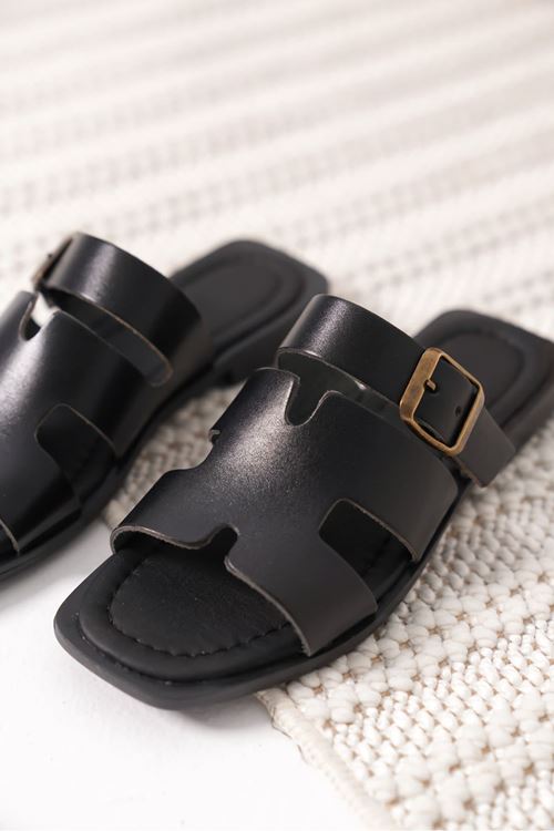 Garcia Siyah Hakiki Deri Terlik