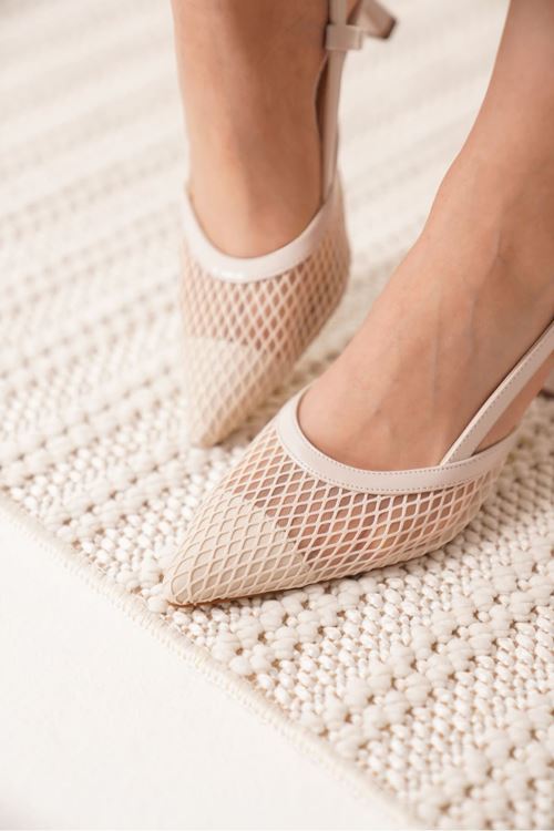 Winstey Kadın Bej Topuklu Ayakkabı