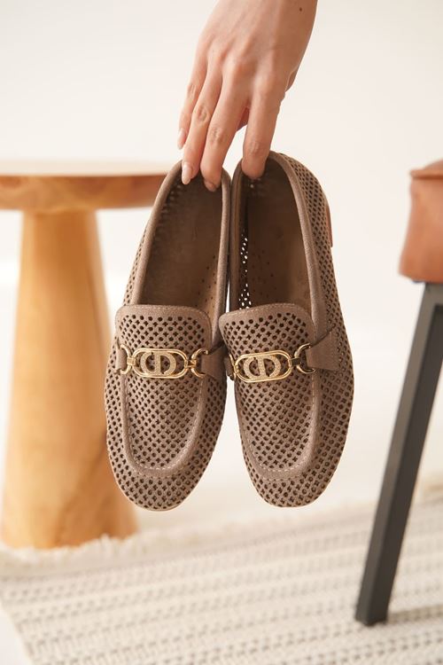 Sally Kadın Süet Vizon Günlük Ayakkabı