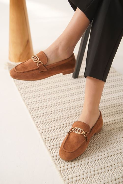 Hera Kadın Süet Taba Günlük Ayakkabı