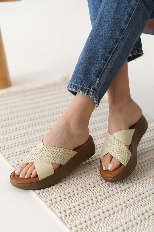 Fayn Bej Hakiki Deri Terlik