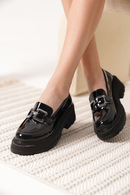 Terry Rugan Siyah Kadın Loafer
