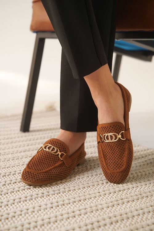 Sally Kadın Süet Taba Günlük Ayakkabı