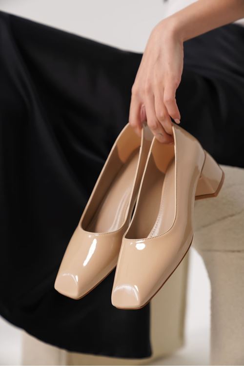 Anita Nude Rugan Kadın Topuklu Ayakkabı