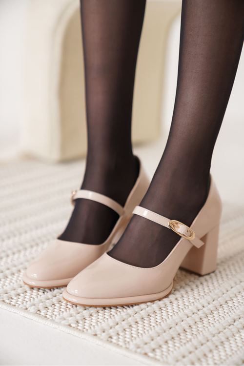 Alis Bej Kadın Topuklu Ayakkabı