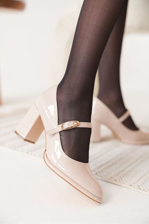 Alis Bej Kadın Topuklu Ayakkabı