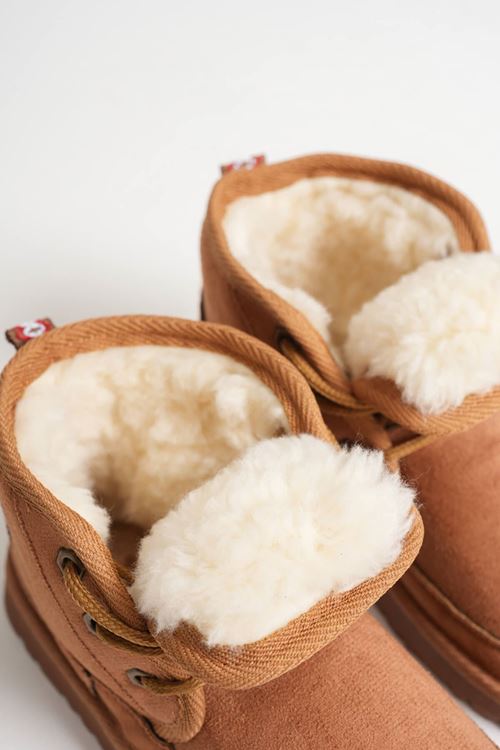 Daria Kadın Kışlık Taba İçi Kürklü Bot