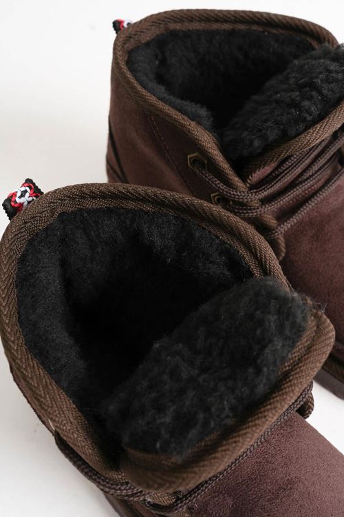 Daria Kadın Kışlık Acı Kahve İçi Kürklü Bot