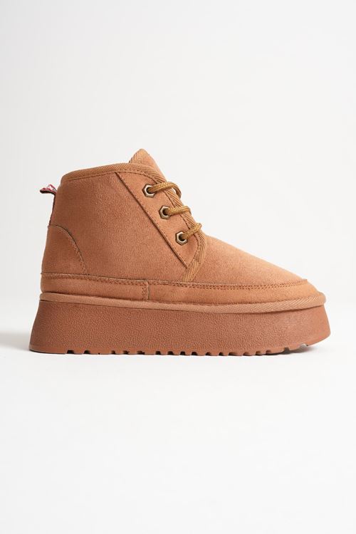 Elena Kadın Taba Kışlık İçi Kürklü Kalın Taban Bot