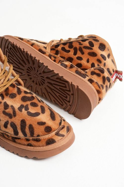 Daria Kadın Kışlık Leopar Desen İçi Kürklü Bot