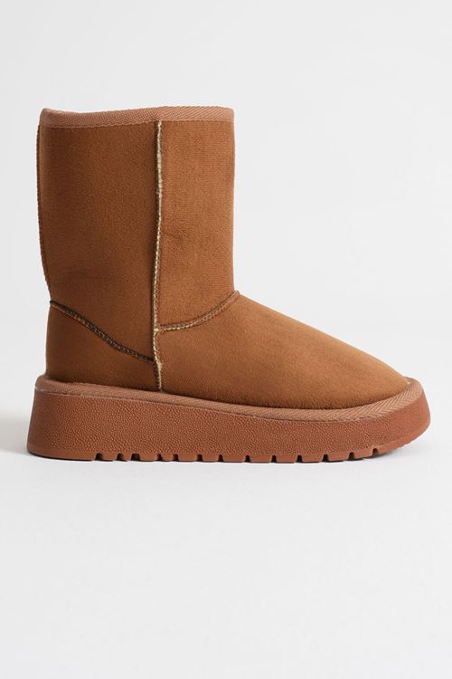 Anisa Kadın Taba Kışlık Kürklü Bot