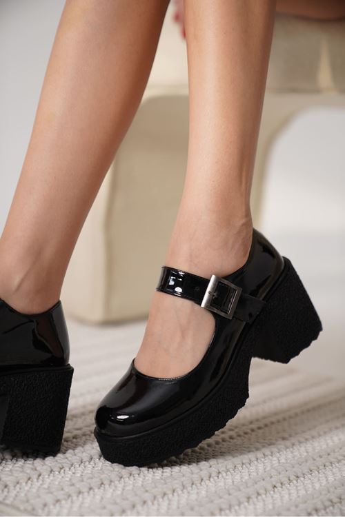 Helen Kadın Sİyah Rugan Günlük Ayakkabı