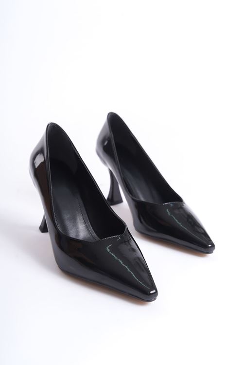 Cordelia Kadın Siyah Rugan Stiletto