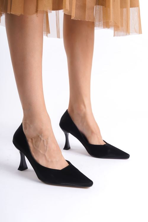 Cordelia Kadın Siyah Saten Stiletto