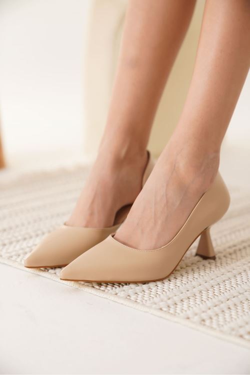 Seraphine Kadın Nude Cilt Topuklu Ayakkabı