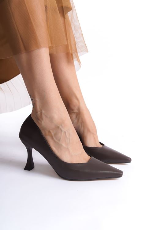Cordelia Kadın Mat Acı Kahve Stiletto