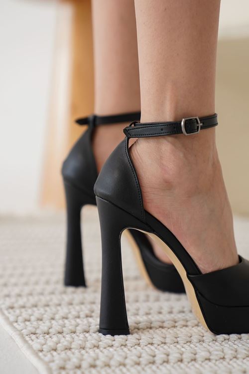 Sage Kadın Siyah Topuklu Ayakkabı