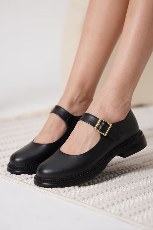 Briana Siyah Gunluk Mary Jane Ayakkabı