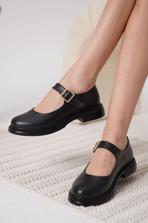 Briana Siyah Gunluk Mary Jane Ayakkabı