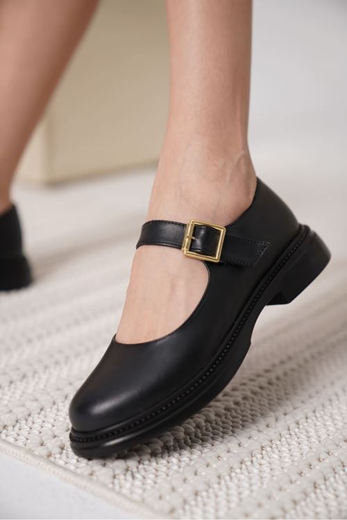 Briana Siyah Gunluk Mary Jane Ayakkabı