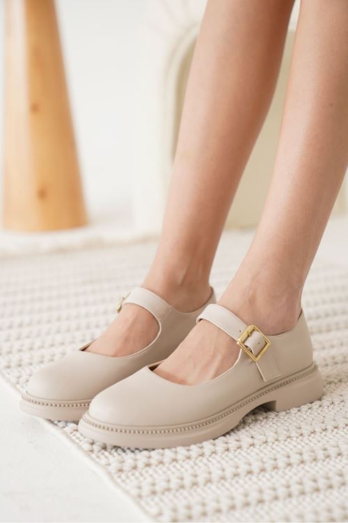 Briana Bej Gunluk Mary Jane Ayakkabı