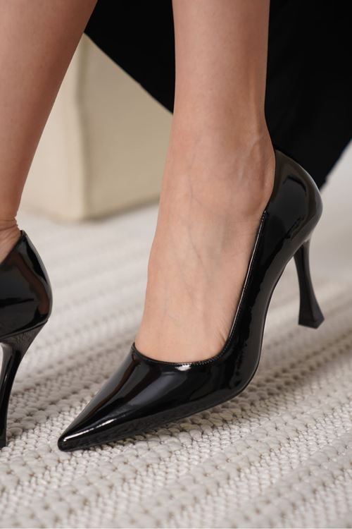 Blade Siyah Rugan Kadın Stiletto