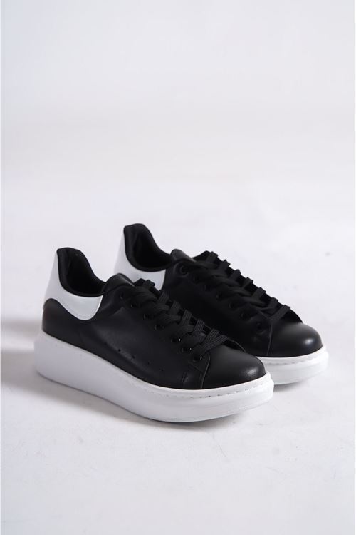 Samira Beyaz Detaylı Siyah Spor Ayakkabı