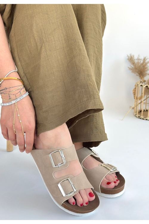 Rıno Ten Nubuk Terlik