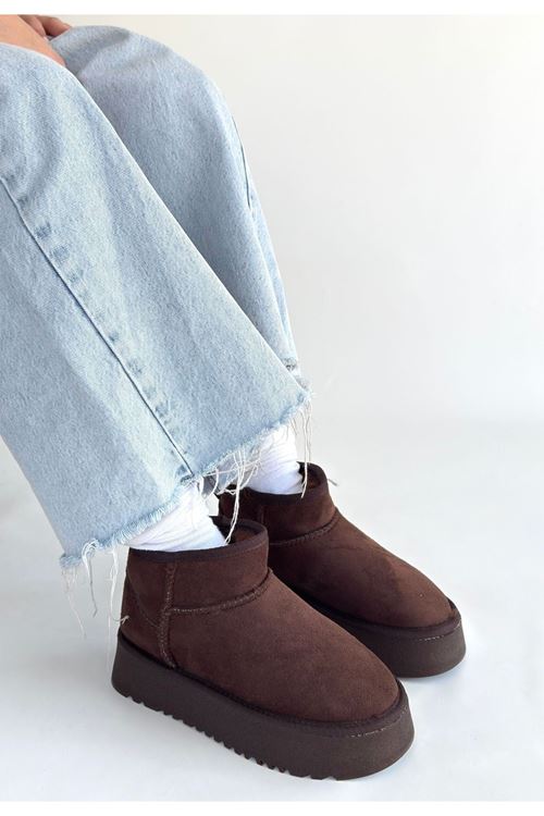 Linne Kahverengi Süet Bot