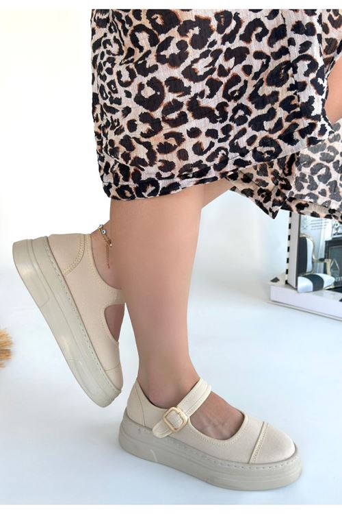 Lunni Bej Keten Spor Ayakkabı