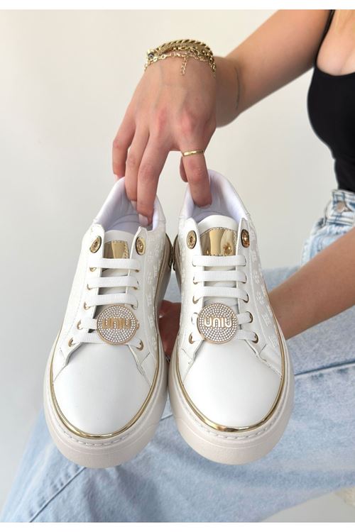 Jlar Beyaz Cilt Bağcıklı Spor Ayakkabı
