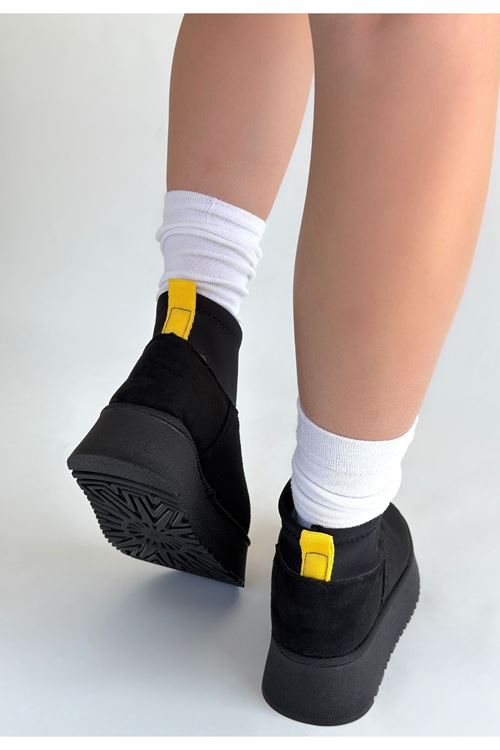 Cuen Siyah Süet Bot