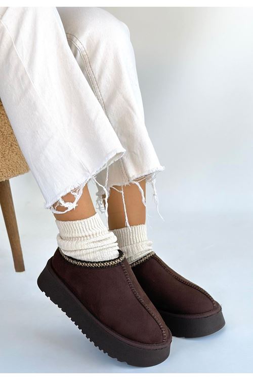 Foyk Kahverengi Süet Bot