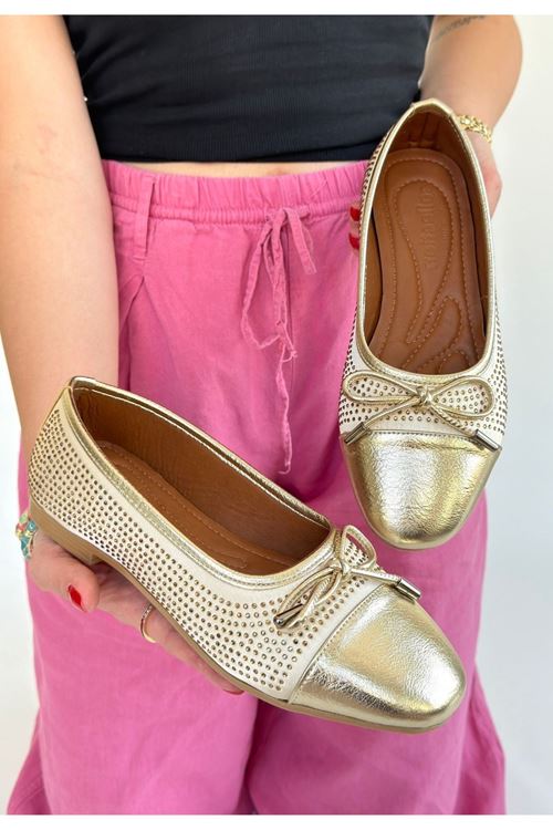 Etya Gold Cilt Babet Ayakkabı