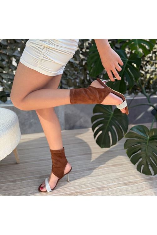 Brit Kahverengi  Süet Booite