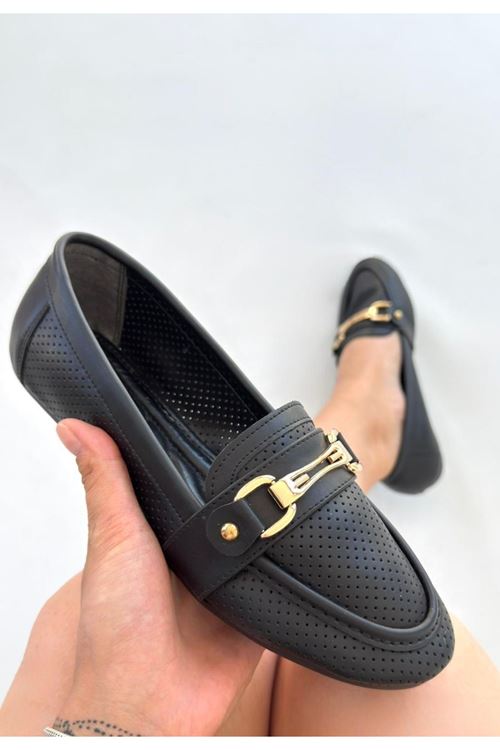 Rain Siyah Cilt Babet Ayakkabı