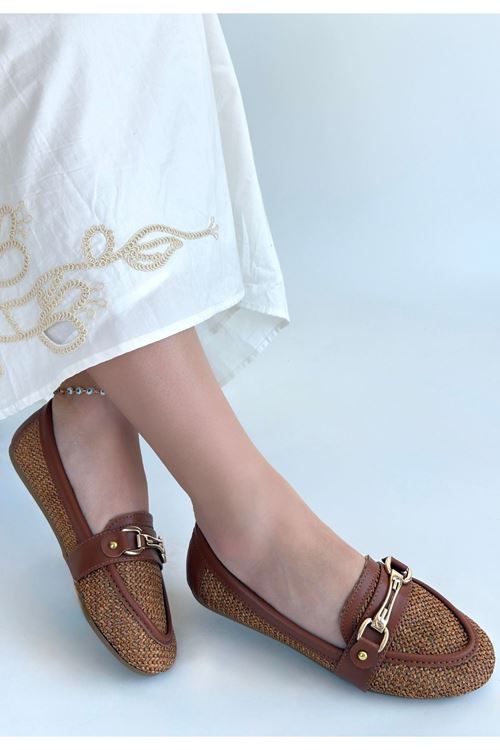 Rain Taba Cilt Babet Ayakkabı