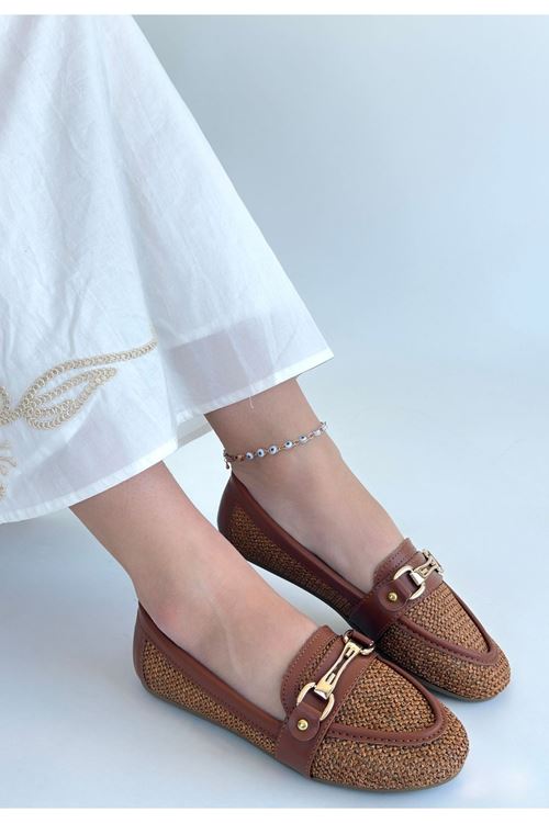 Rain Taba Cilt Babet Ayakkabı