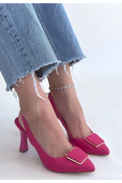 Pıert Fuşya Cilt Topuklu Ayakkabı