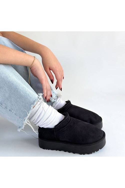 Mitay Siyah Süet Bot