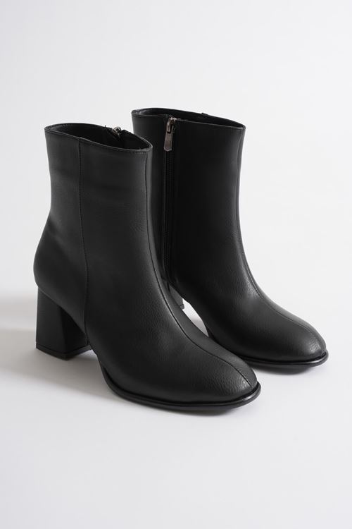 Lucinda Kadın Kışlık Siyah Kalın Topuklu Bot