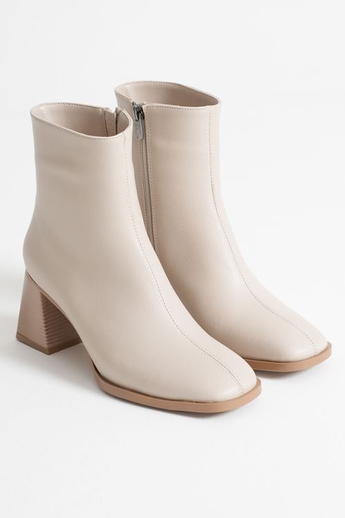 Ornela Kadın Bej Topuklu Bot