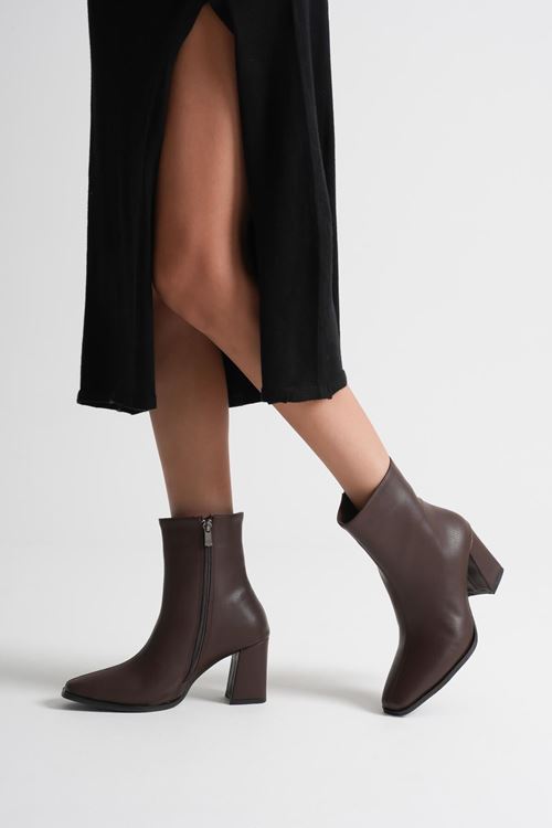 Kadın Acı Kahve Topuklu Bot SHTR08MK02C