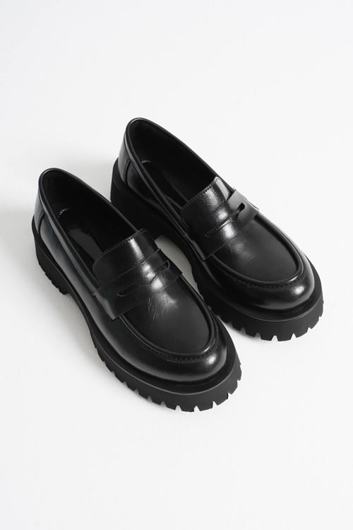 Kadın Günlük Siyah Loafer Ayakkabı SHTR10MS02A